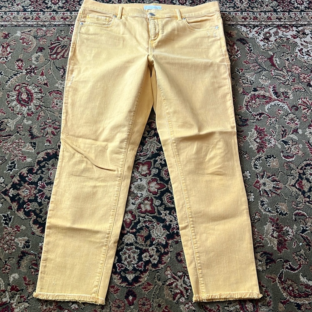 Ankle Length mustard colored Jeans Brand- Loft Size-10